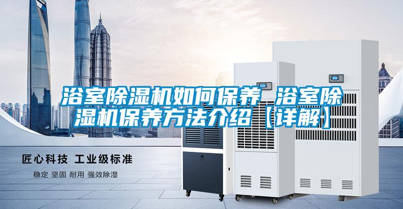 浴室除濕機如何保養(yǎng) 浴室除濕機保養(yǎng)方法介紹【詳解】