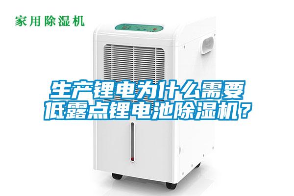 生產(chǎn)鋰電為什么需要低露點(diǎn)鋰電池除濕機(jī)？