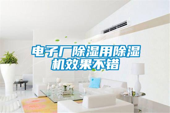電子廠除濕用除濕機(jī)效果不錯(cuò)