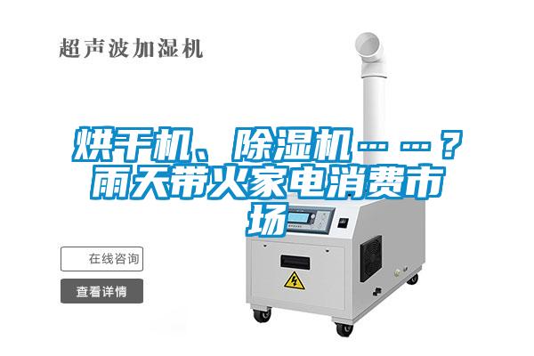 烘干機(jī)、除濕機(jī)……？雨天帶火家電消費(fèi)市場