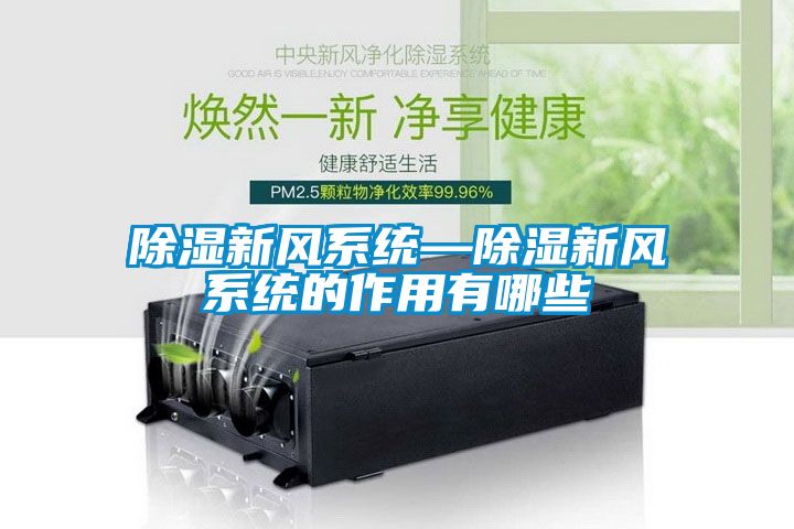 除濕新風系統(tǒng)—除濕新風系統(tǒng)的作用有哪些