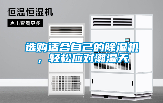 選購(gòu)適合自己的除濕機(jī)，輕松應(yīng)對(duì)潮濕天