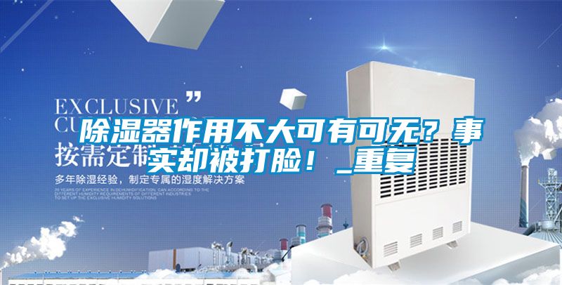 除濕器作用不大可有可無？事實卻被打臉！_重復(fù)