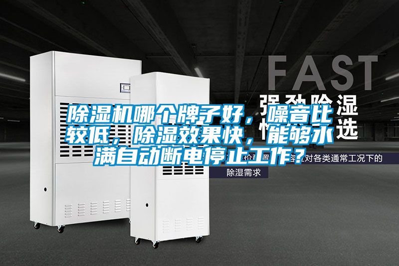 除濕機哪個牌子好，噪音比較低，除濕效果快，能夠水滿自動斷電停止工作？