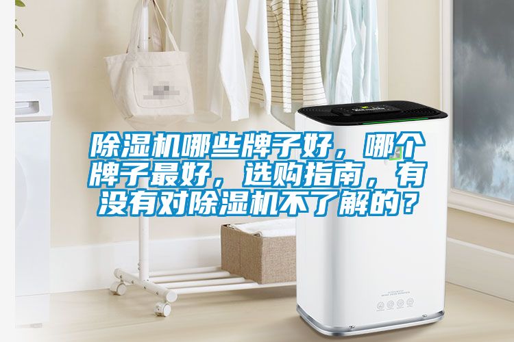 除濕機哪些牌子好，哪個牌子最好，選購指南，有沒有對除濕機不了解的？